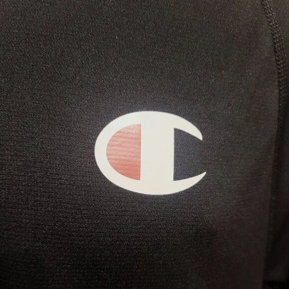 Champion Long Sleeve Black Shirt, Size Medium - Picture 4 of 9